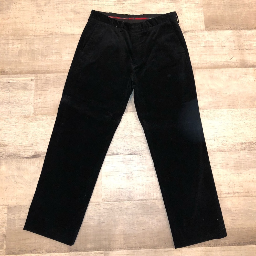 Black, Polo Corduroy Pants.